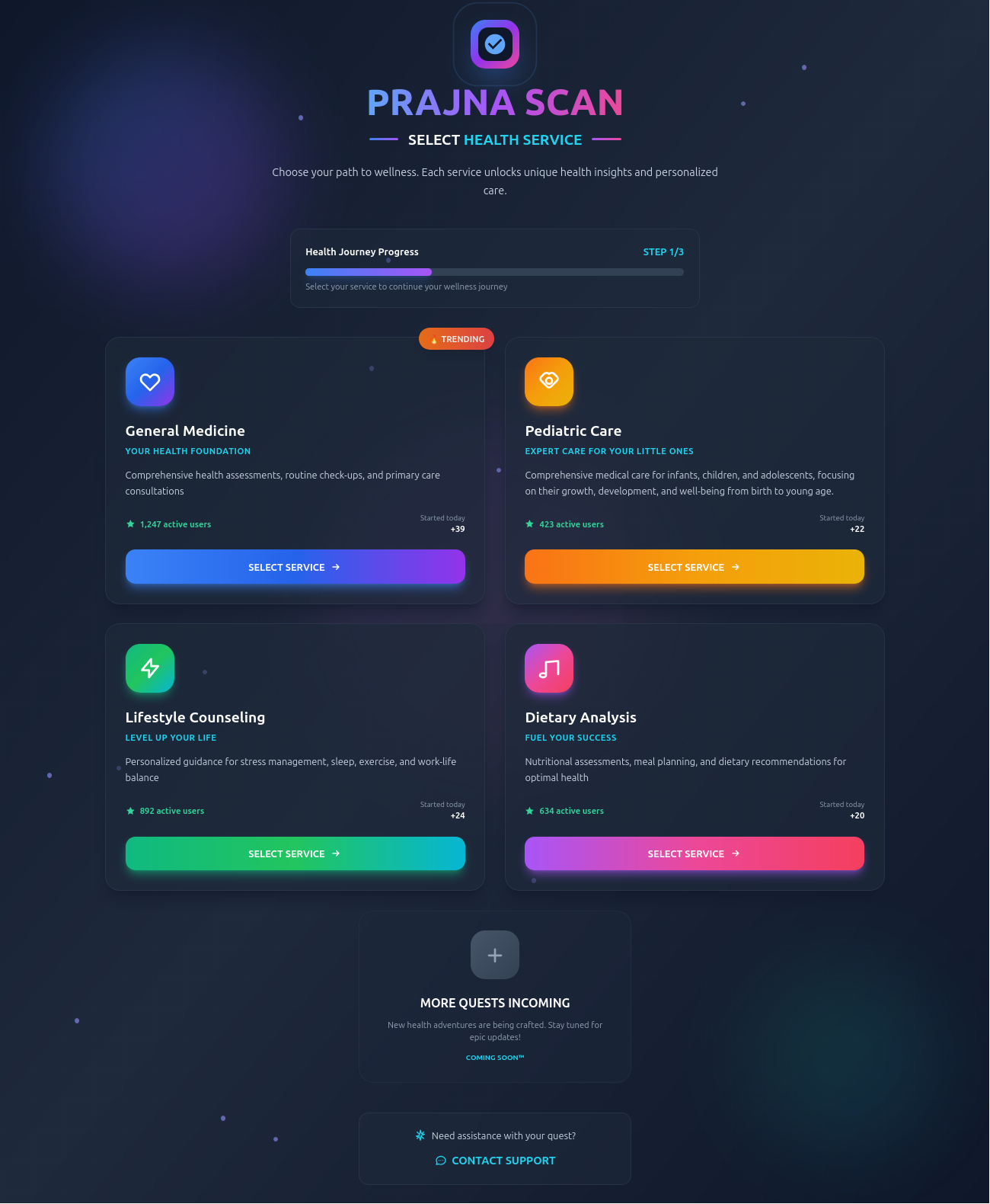 Prajna Scan kiosk interface preview